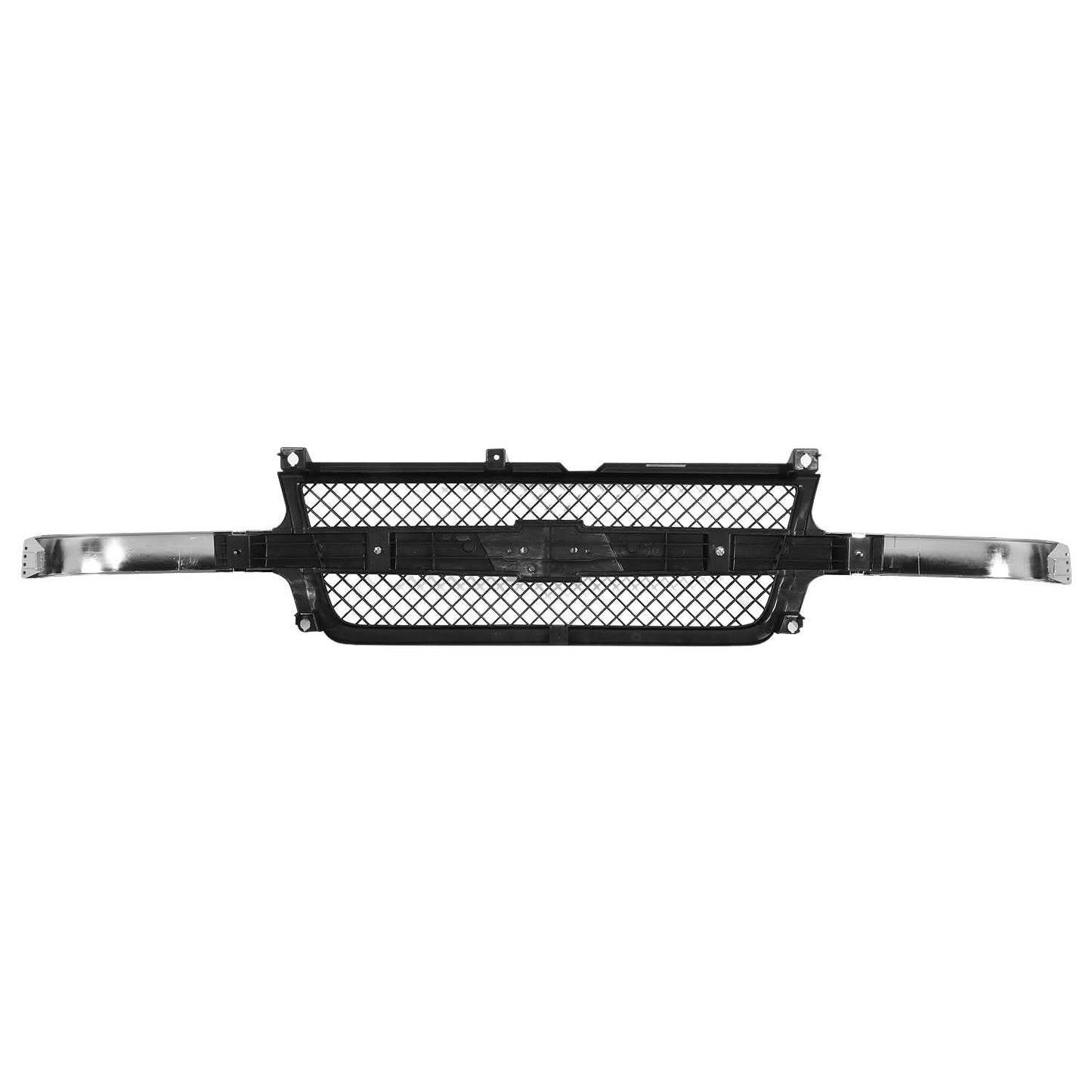 1999-2002 Chevrolet Silverado 2500HD/3500HD Chrome Black Grille