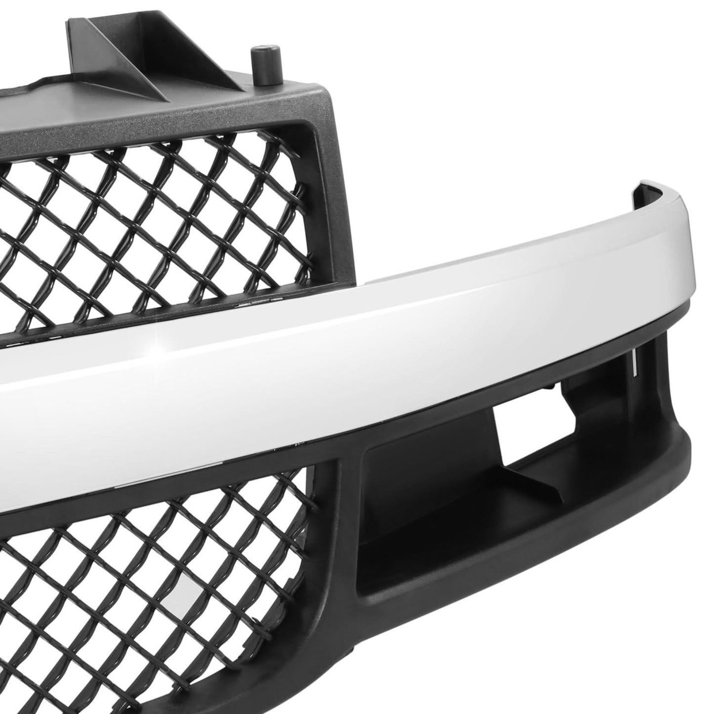 2003-2022 GMC Express/Savana Dark Gray Grille with Chrome Molding
