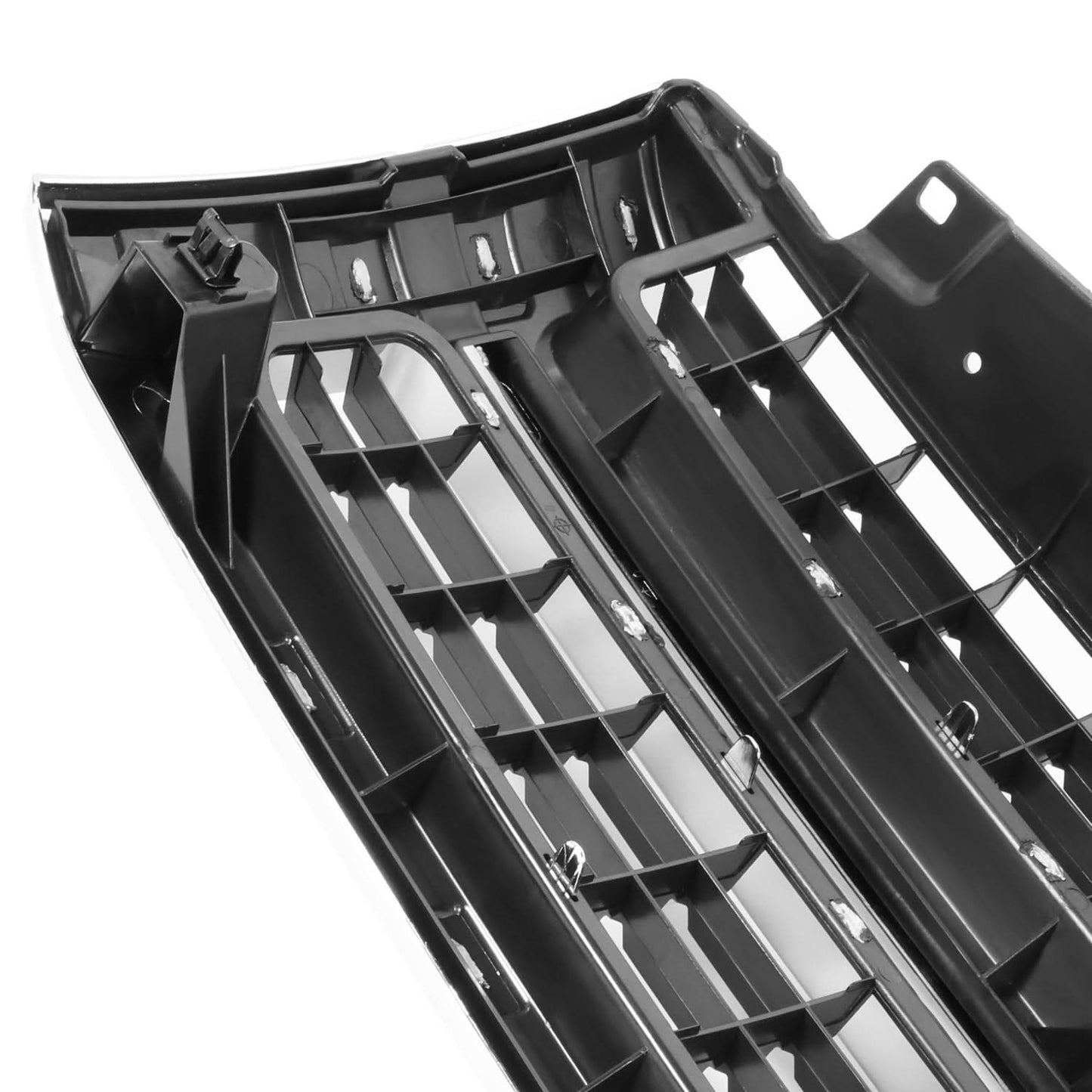 2007-2013 Chevrolet Silverado Front Grille Assembly Matte Black Chrome