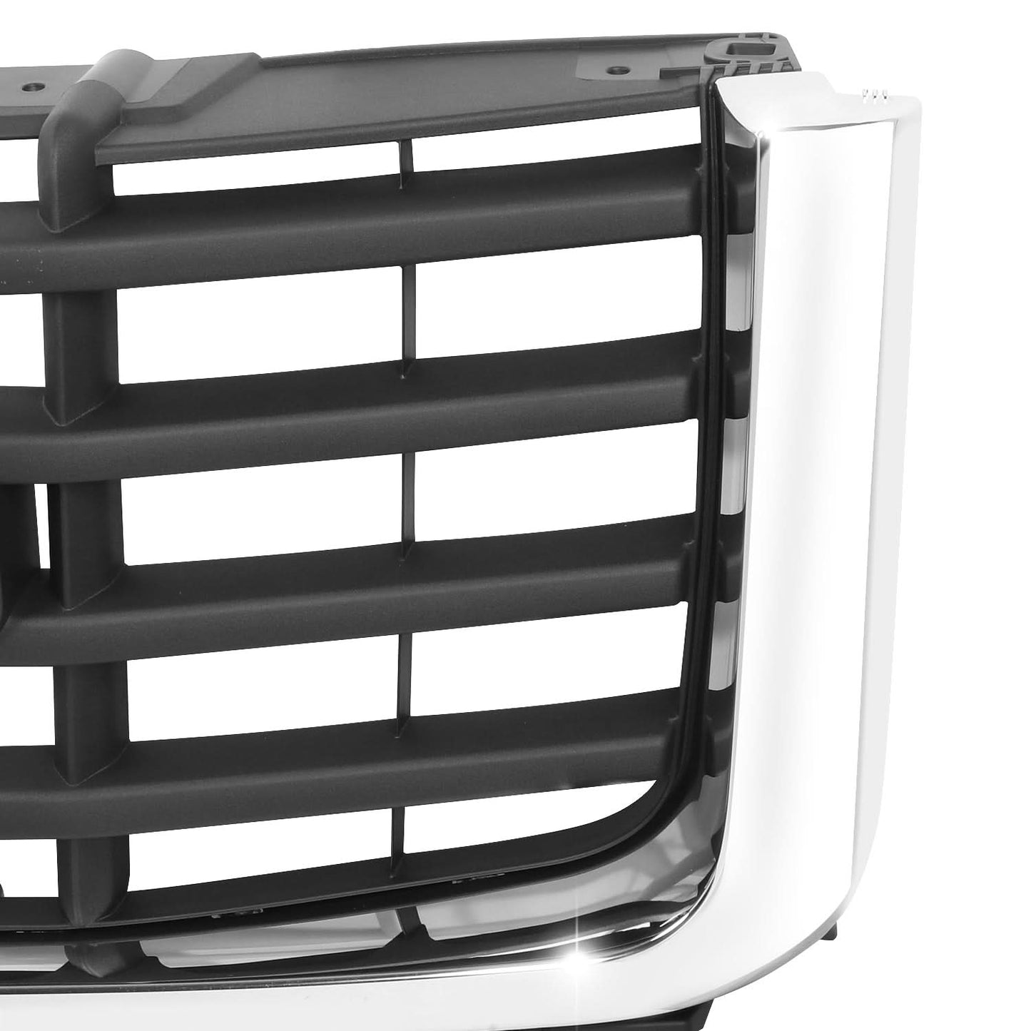 2007-2011 GMC Sierra Dark Gray Grille w/ Chrome Frame