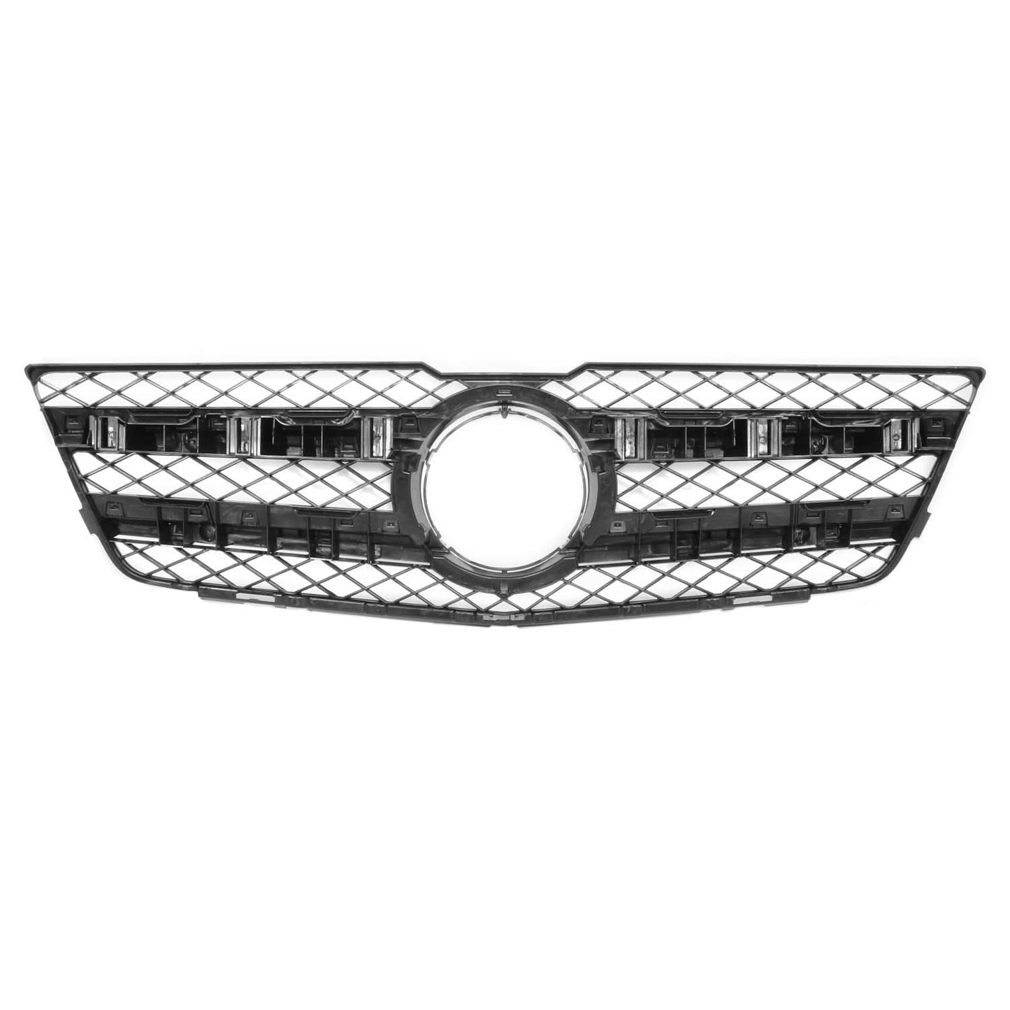 2010-2015 Mercedes GLK Silver/Black Grille with Aluminum Trim