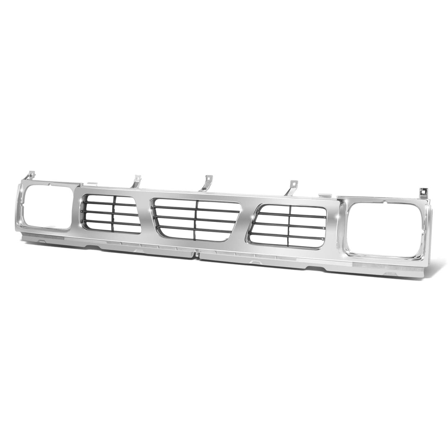 1983-1997 Nissan Pickup Chrome/Gray Grille Assembly