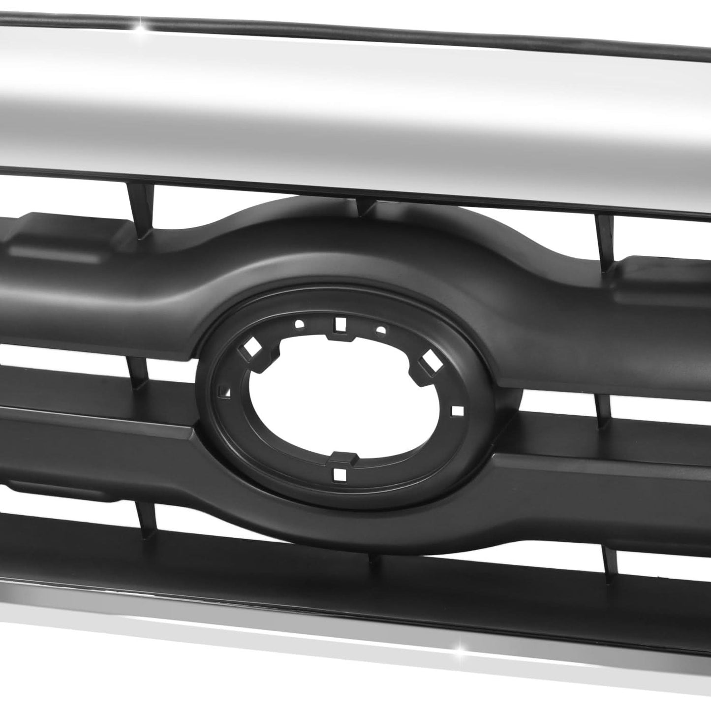 2005-2011 Toyota Tacoma Front Grille Matte Black Chrome Frame