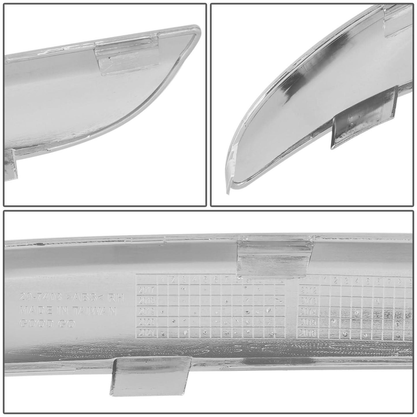 2011-2014 Chrysler 300 Front Bumper Grille Trim Molding RH Chrome