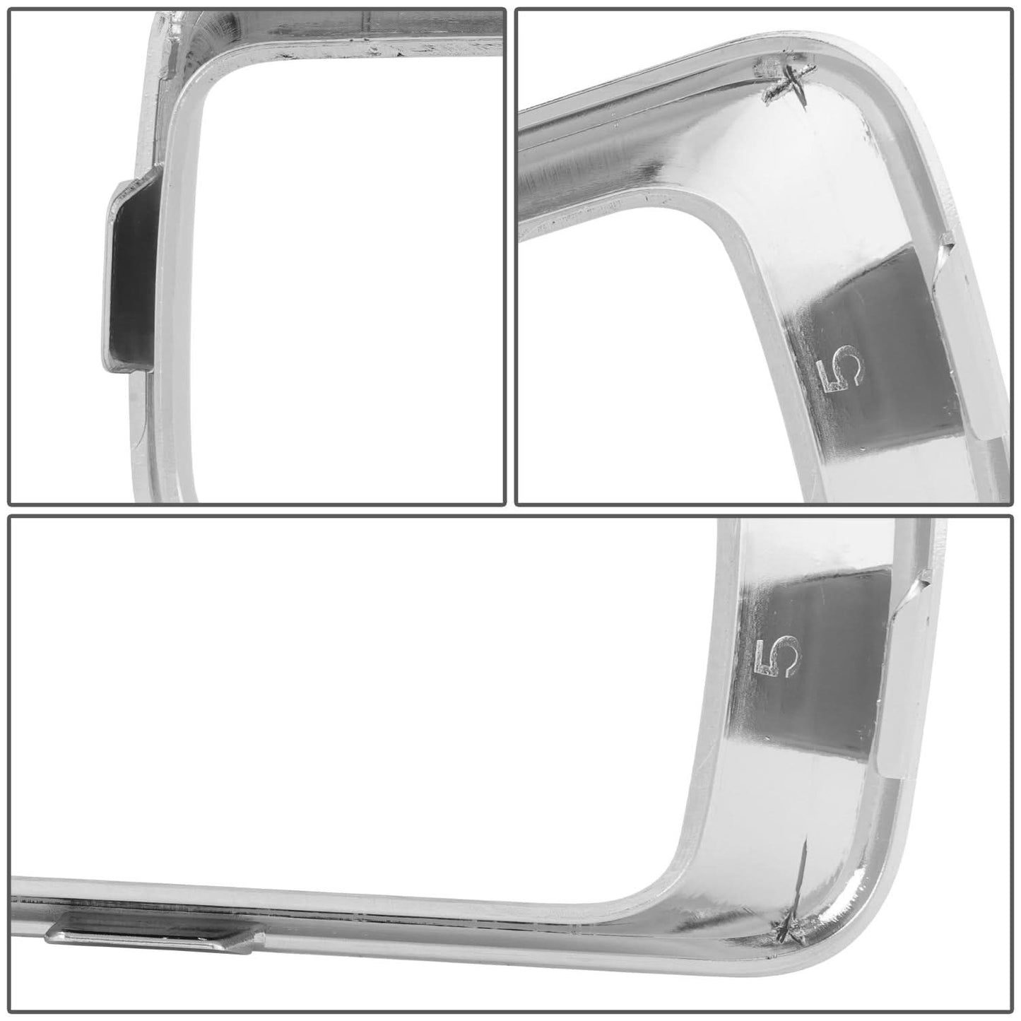 2011+ Jeep Compass Chrome Grille Trim Molding 7-Piece Kit