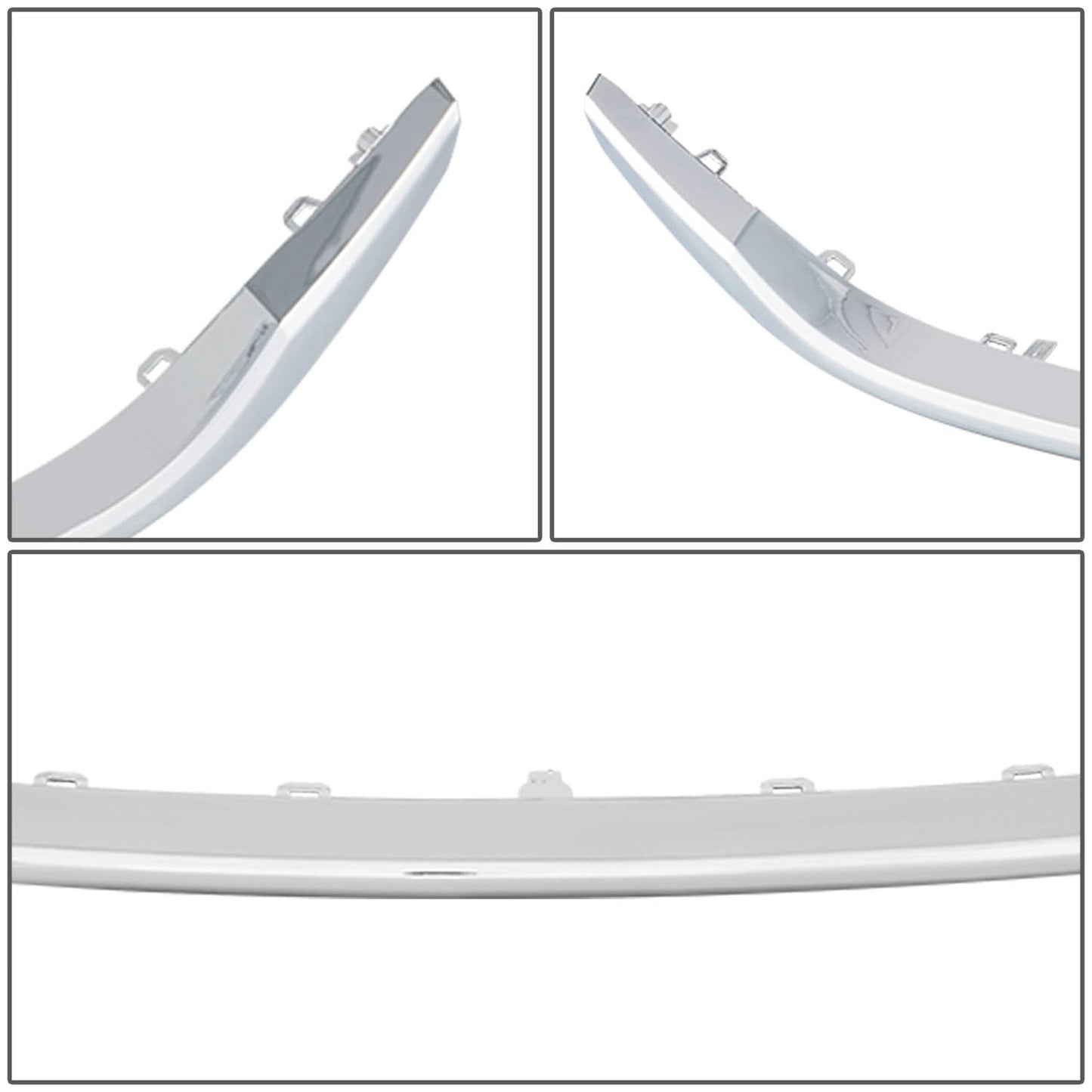 2013+ Honda Civic Front Bumper Lower Chrome Grille Trim Molding