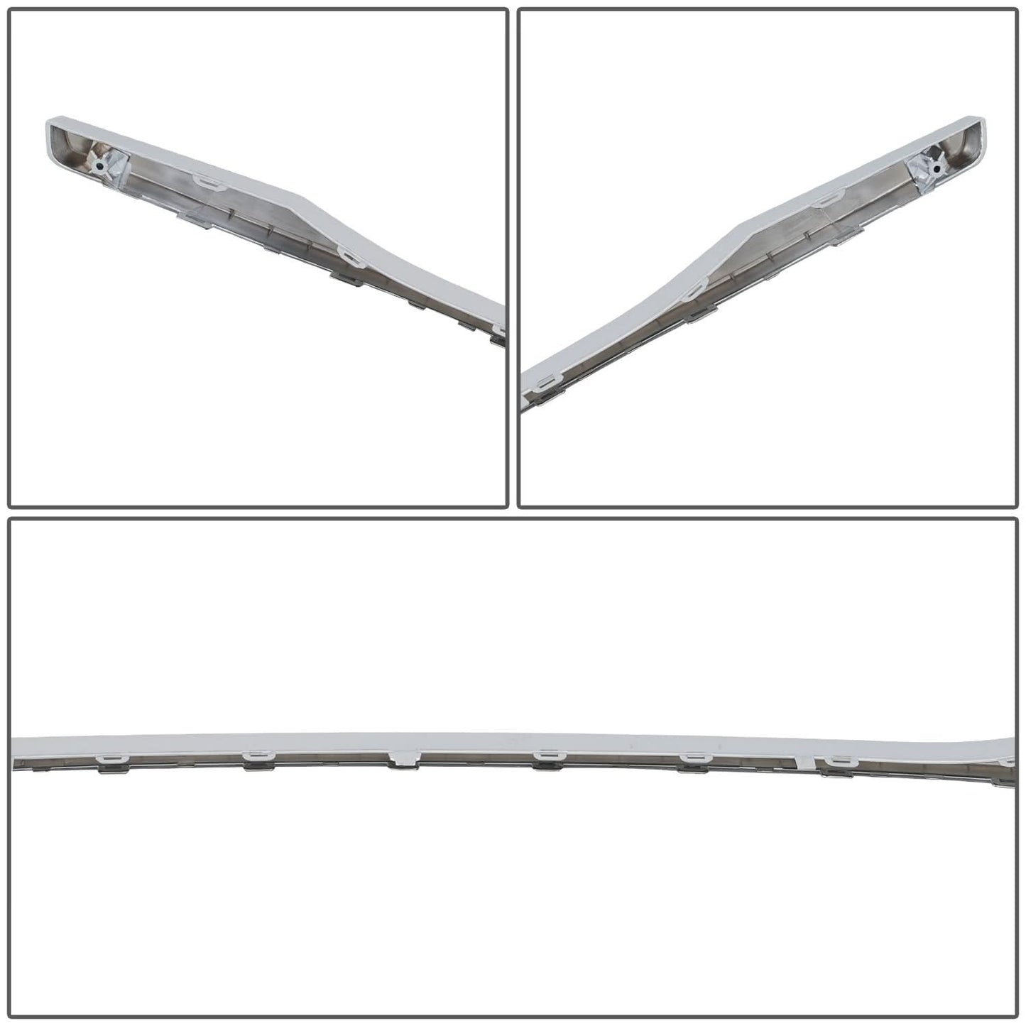 2013+ Honda Civic Front Bumper Lower Chrome Grille Trim Molding