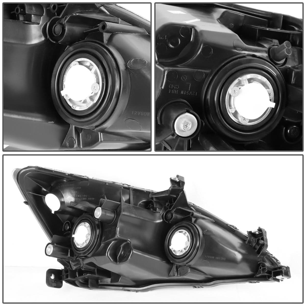 03-07 Honda Accord OE Style Headlights - Left Side 9006/9005 Bulbs