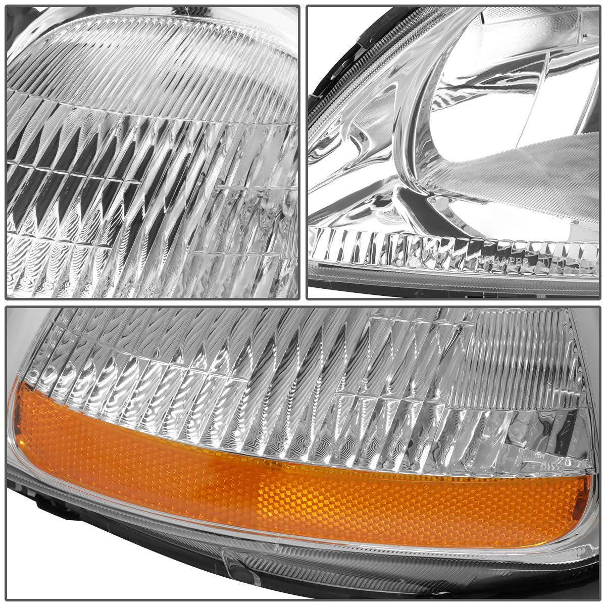 1996-1998 Honda Civic OE Style Left Headlight - H4 Bulb