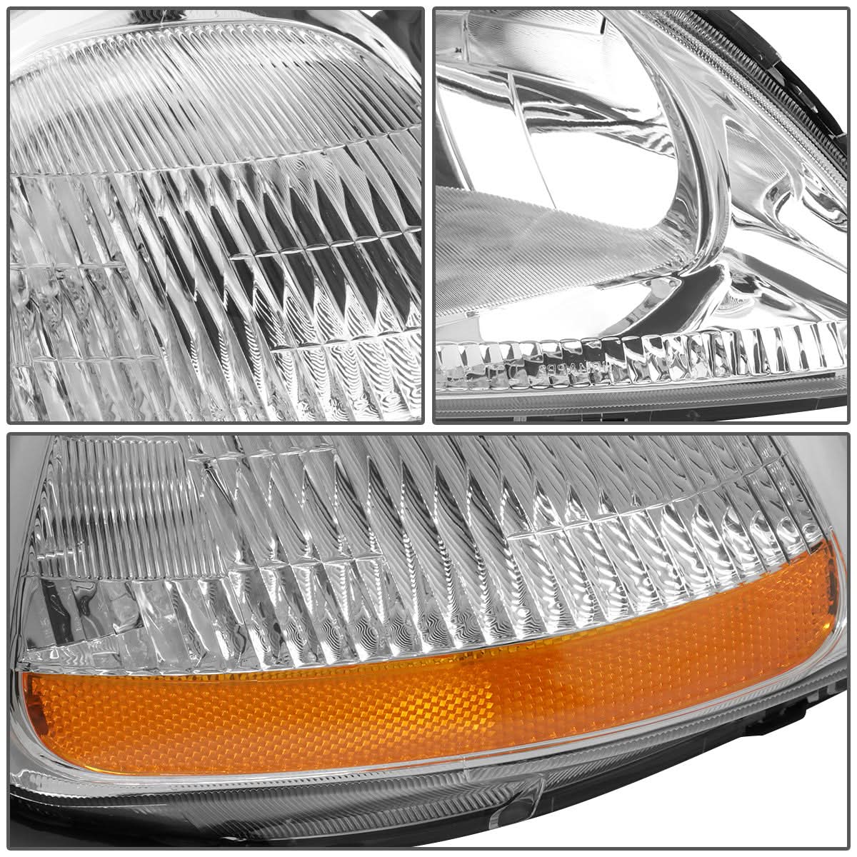 96-98 Honda Civic OE Style H4 Right Headlight