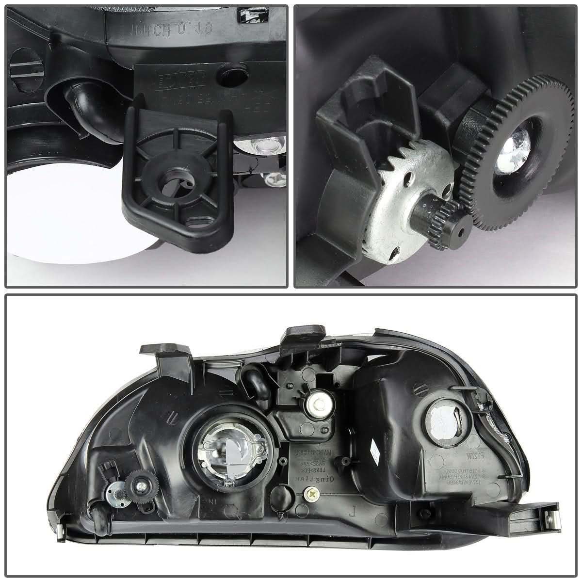 96-98 Honda Civic OE Style H4 Right Headlight