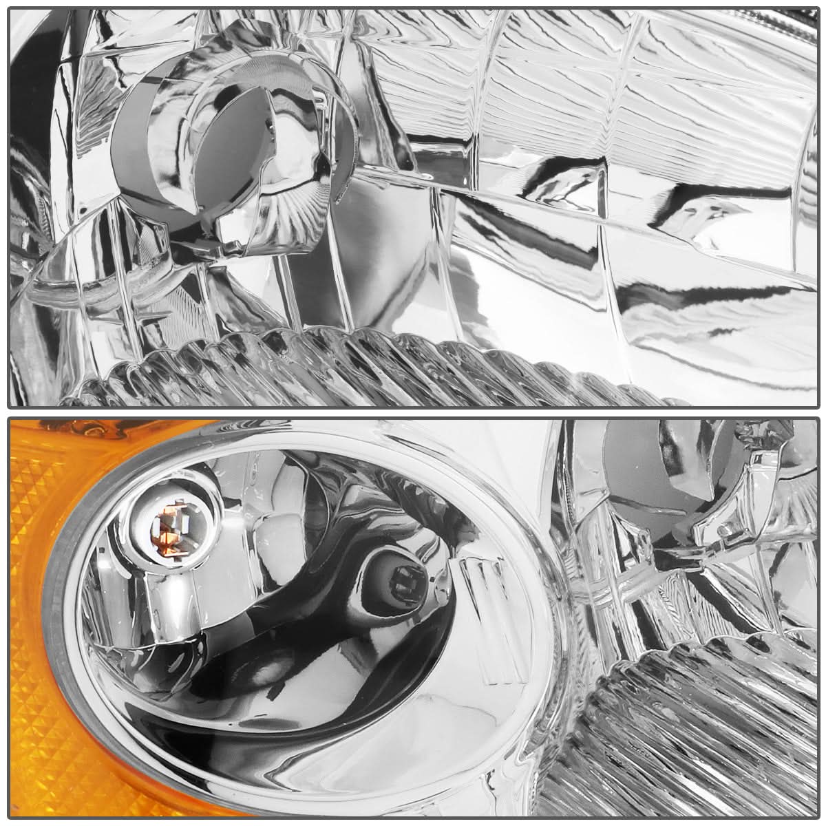 2001-2003 Honda Civic OE Style Right Headlight - H4 Bulb Type