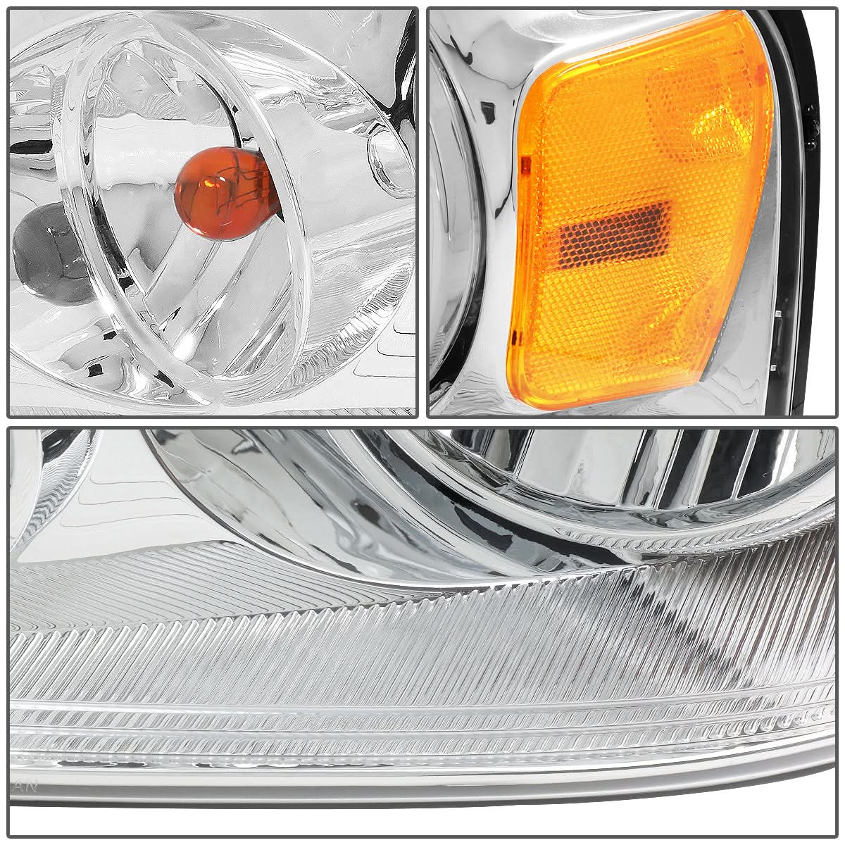2004-2008 Ford F-150 OE Style Chrome Headlight - Left Side