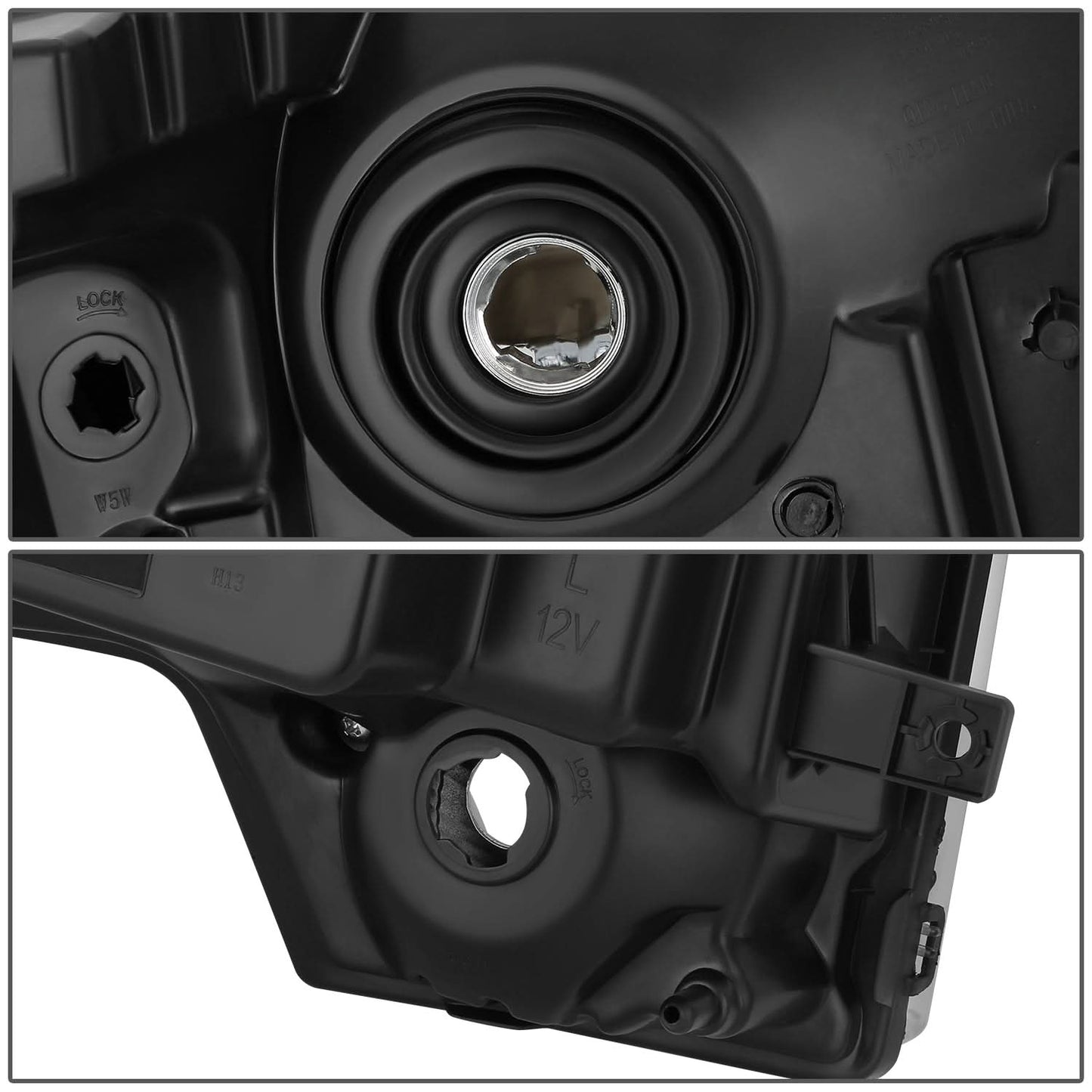 2010-2014 Ford F-150 OE Style Black Housing Headlights - Left