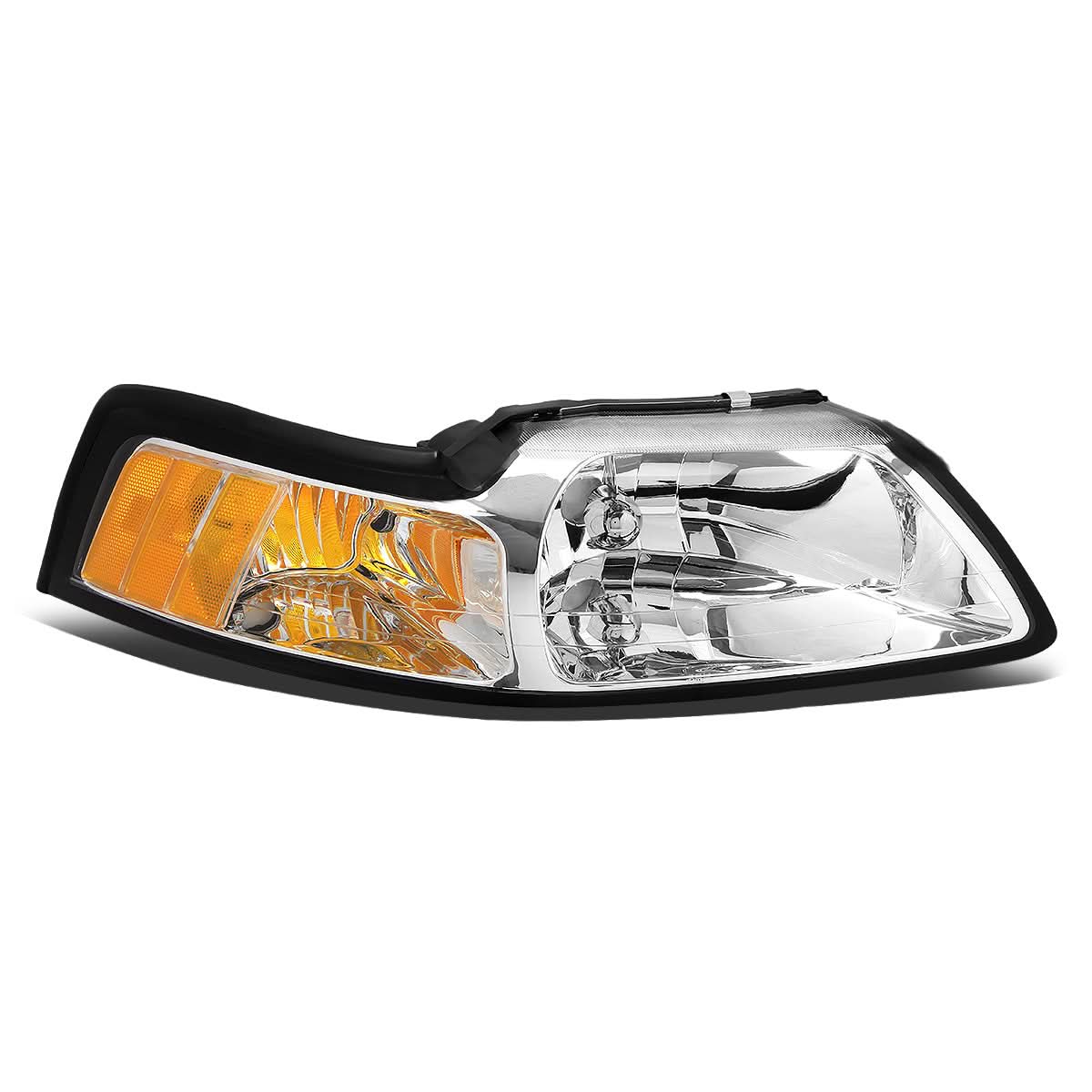 99-04 Ford Mustang OE Style Right Headlight - Chrome Housing
