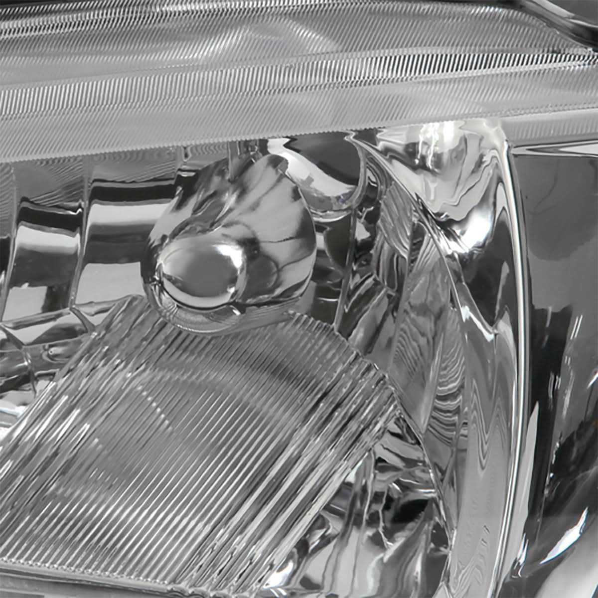 2000-2003 Nissan Sentra OE Style Left Headlight - Chrome Housing