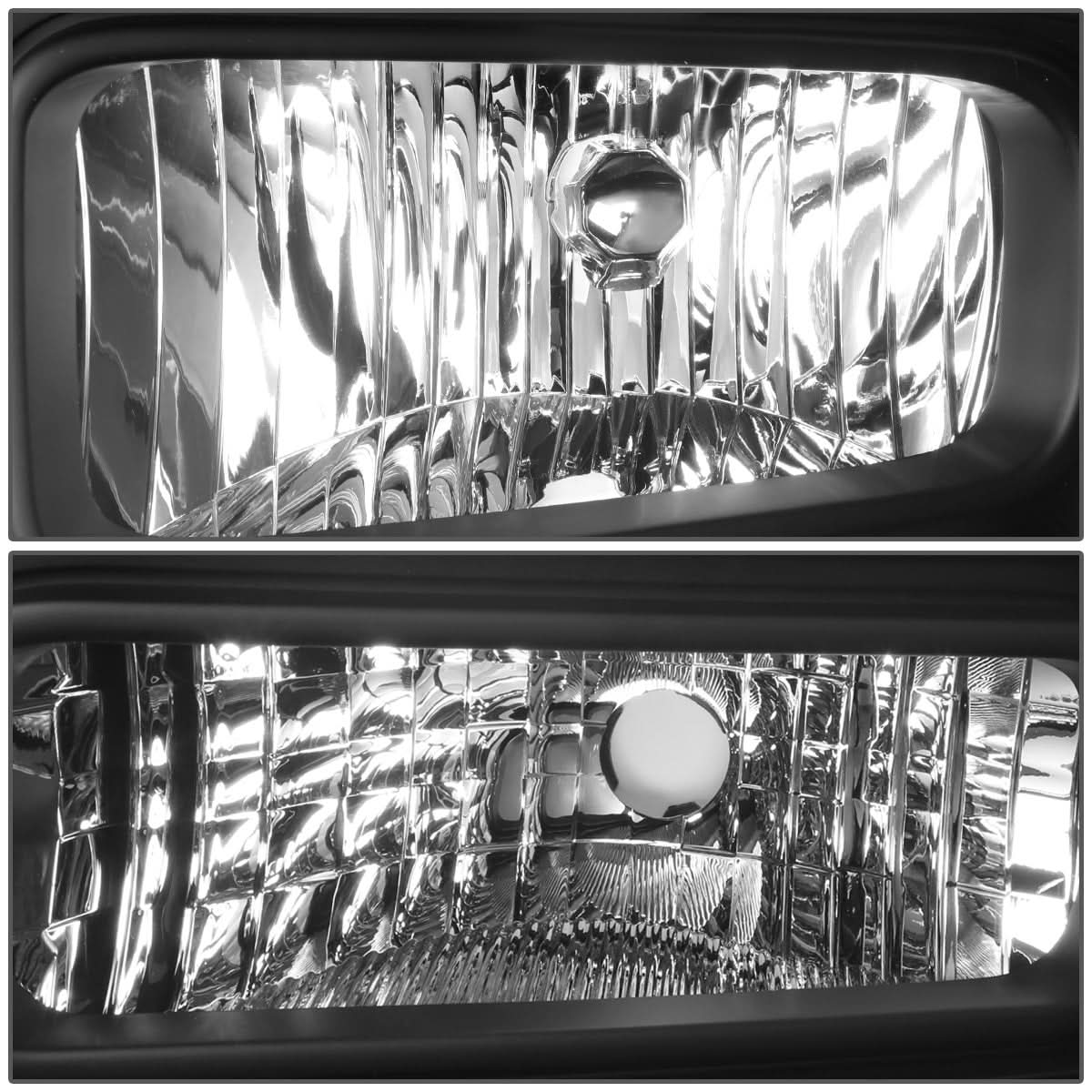 2005-2007 Ford F-250 F-350 F-450 F-550 OE Style Left Headlight Black