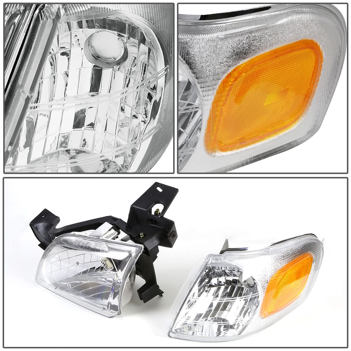 97-05 Chevrolet Venture OE Style Headlights Chrome Housing Left
