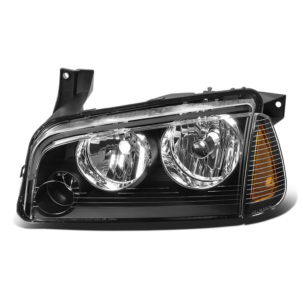 2006-2010 Dodge Charger OE Style Left Headlight - Black Housing