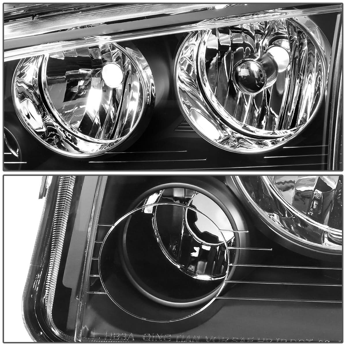 2006-2010 Dodge Charger OE Style Left Headlight - Black Housing