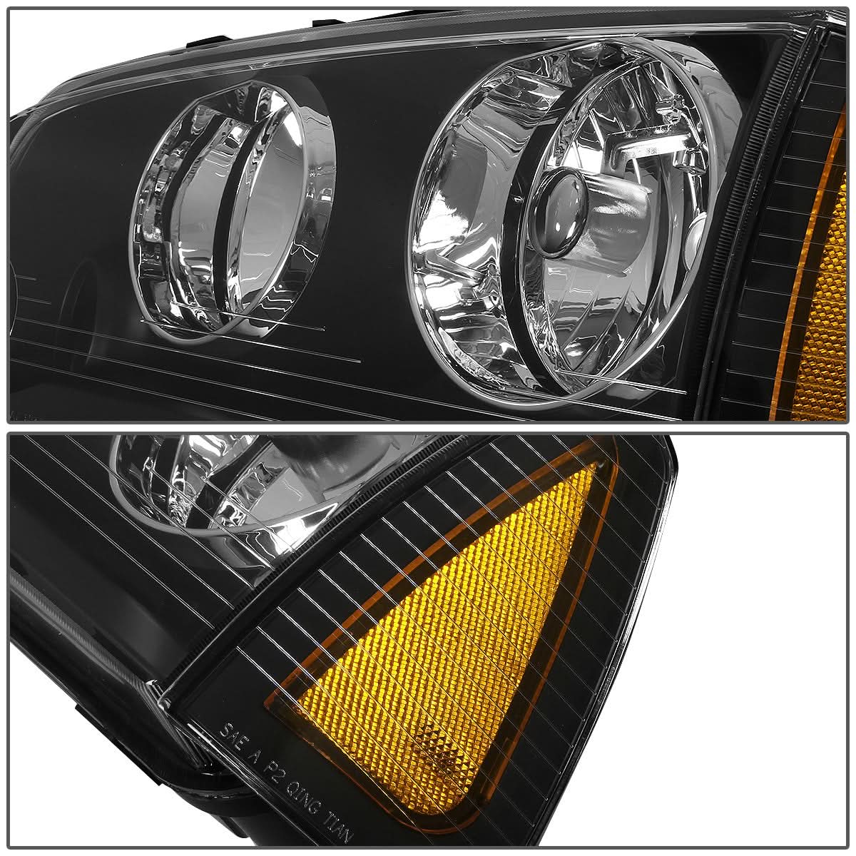 2006-2010 Dodge Charger OE Style Left Headlight - Black Housing