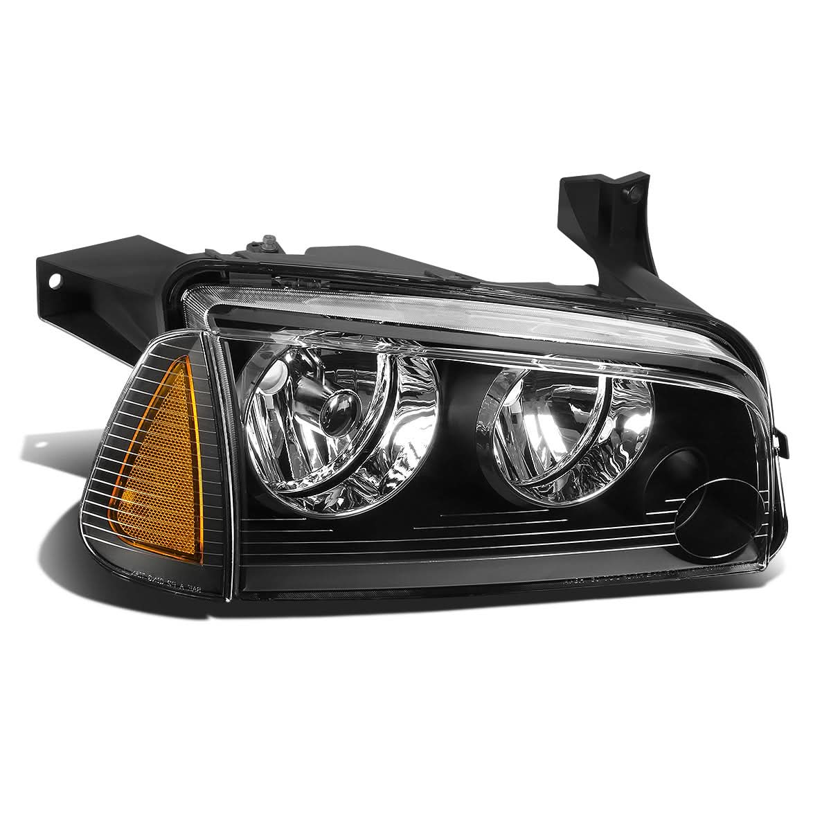06-10 Dodge Charger OE Style Headlights Black Housing Right Side