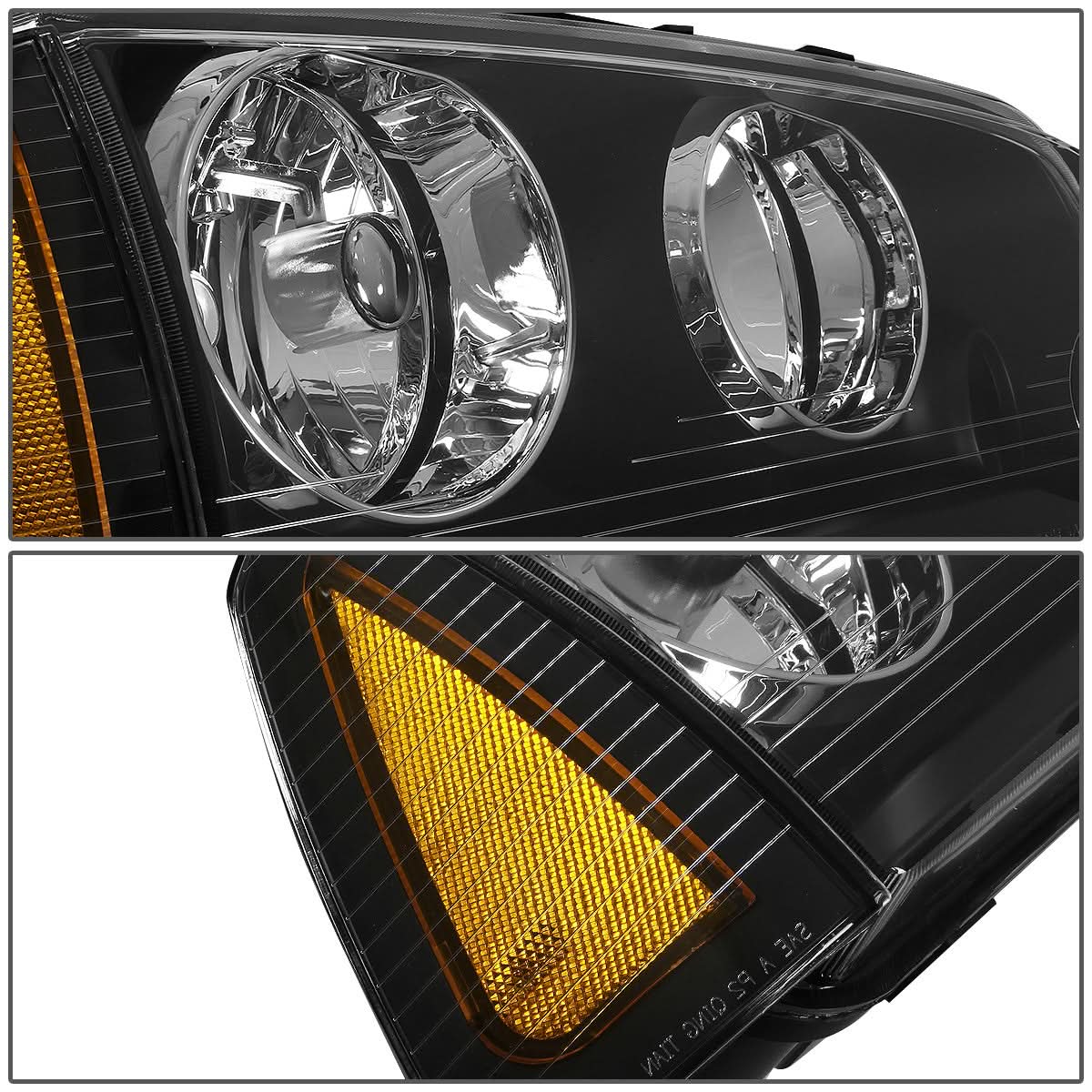 06-10 Dodge Charger OE Style Headlights Black Housing Right Side