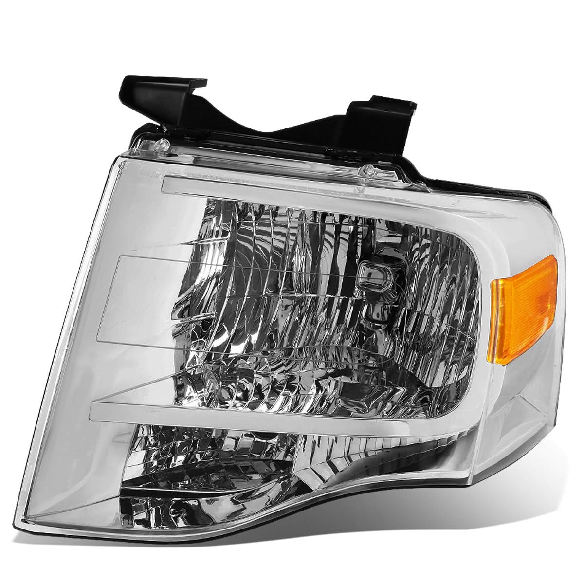 2007-2014 Ford Expedition OE Style Left Headlight Chrome Housing