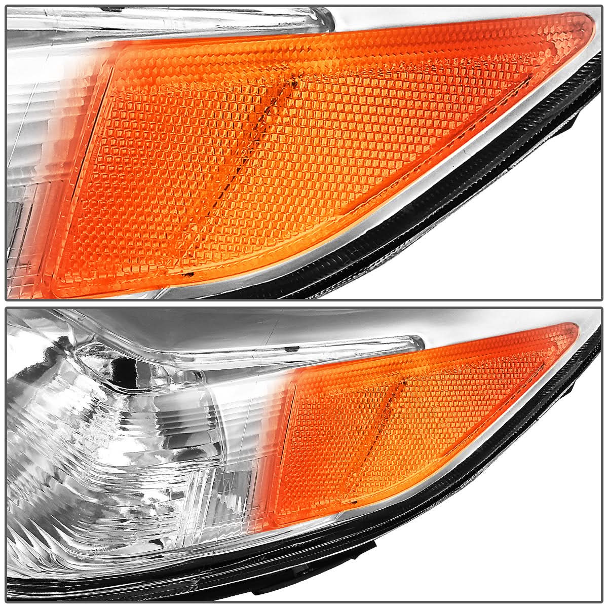 2011-2020 Toyota Sienna OE Style Left Headlight - Chrome Housing