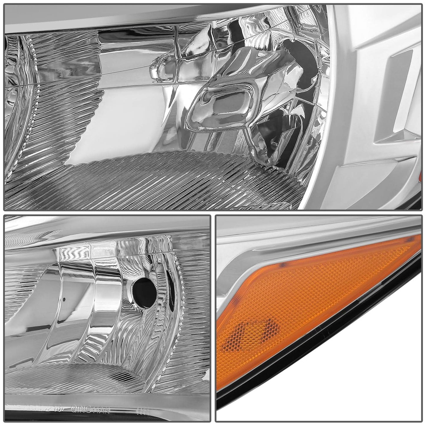 2013-2016 Ford Escape OE Style Headlights Chrome Housing Left Side