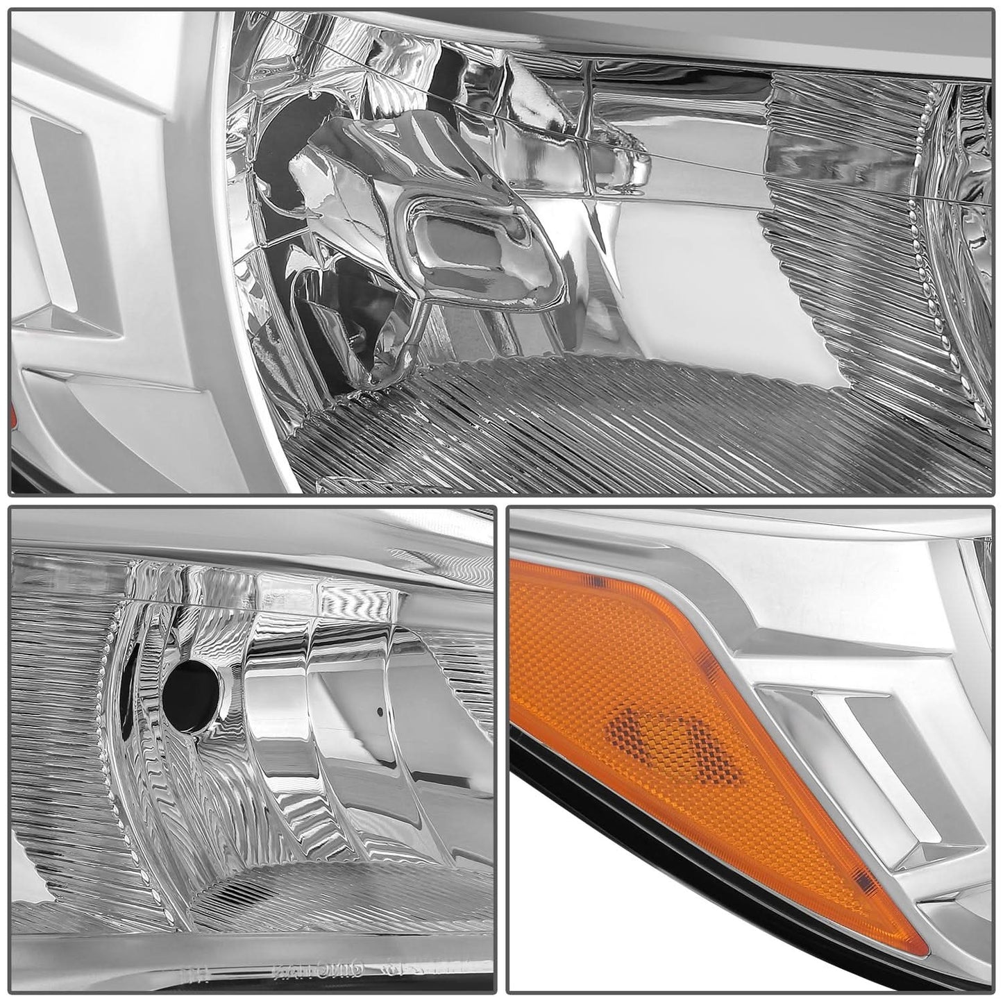 2013-2016 Ford Escape OE Style Right Headlight Chrome Housing