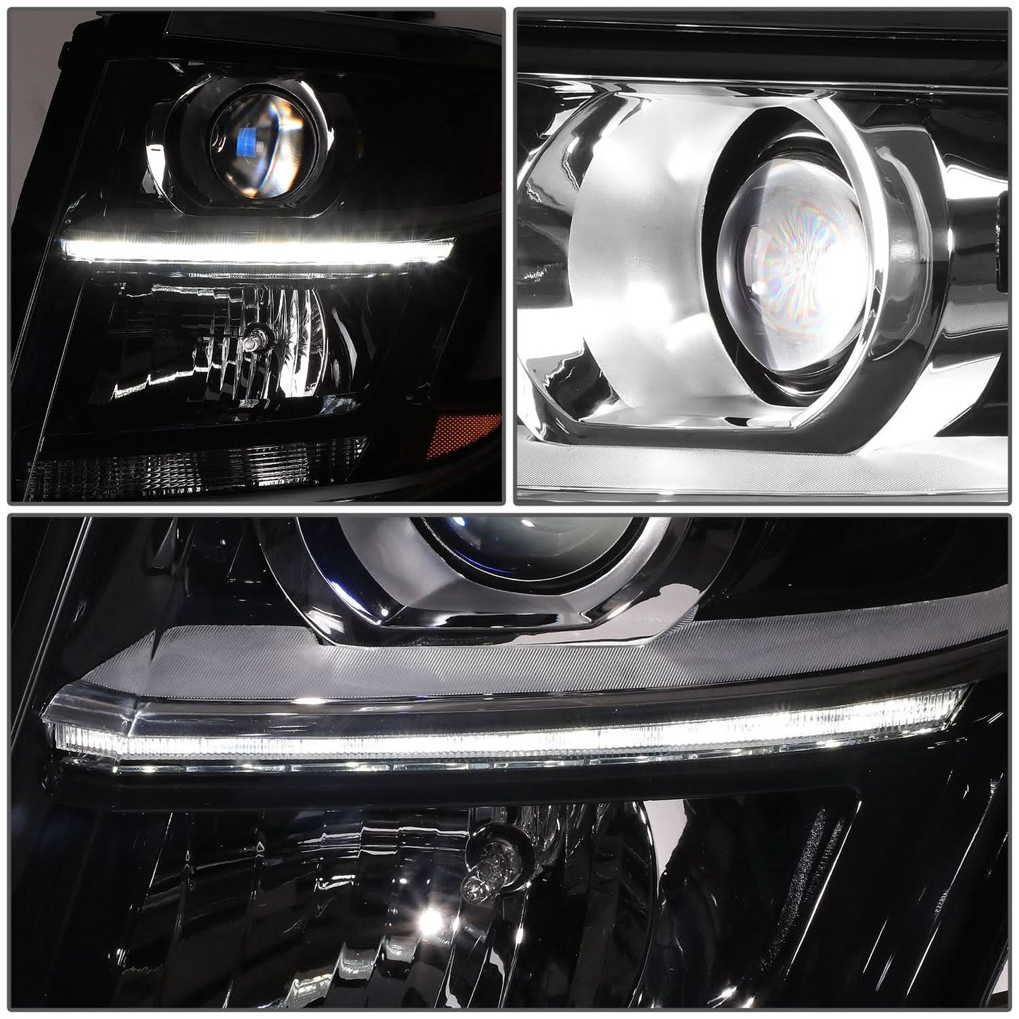 15-20 Chevrolet Tahoe Suburban OE Style Left Headlight Black Housing