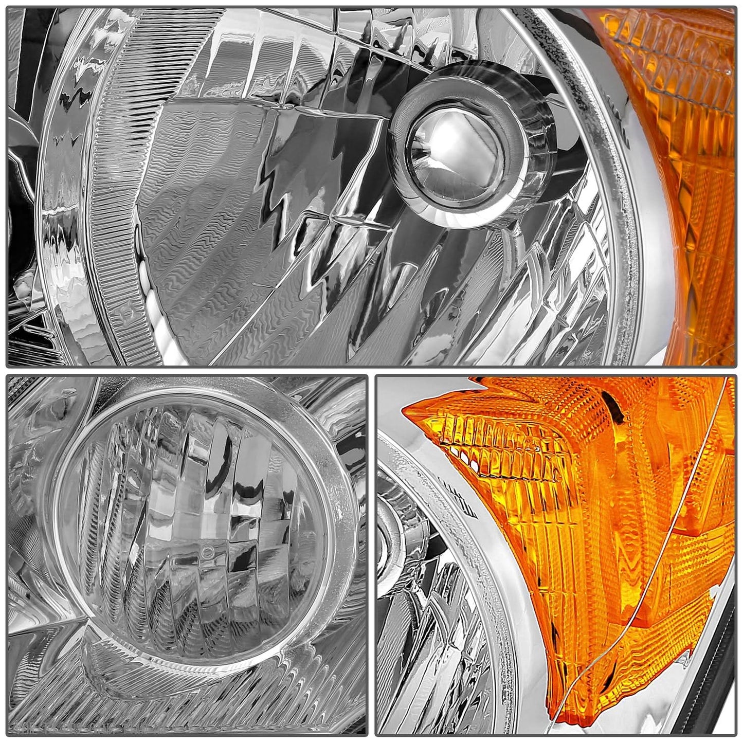 2007-2011 Honda CR-V OE Style Left Headlight - Chrome Housing