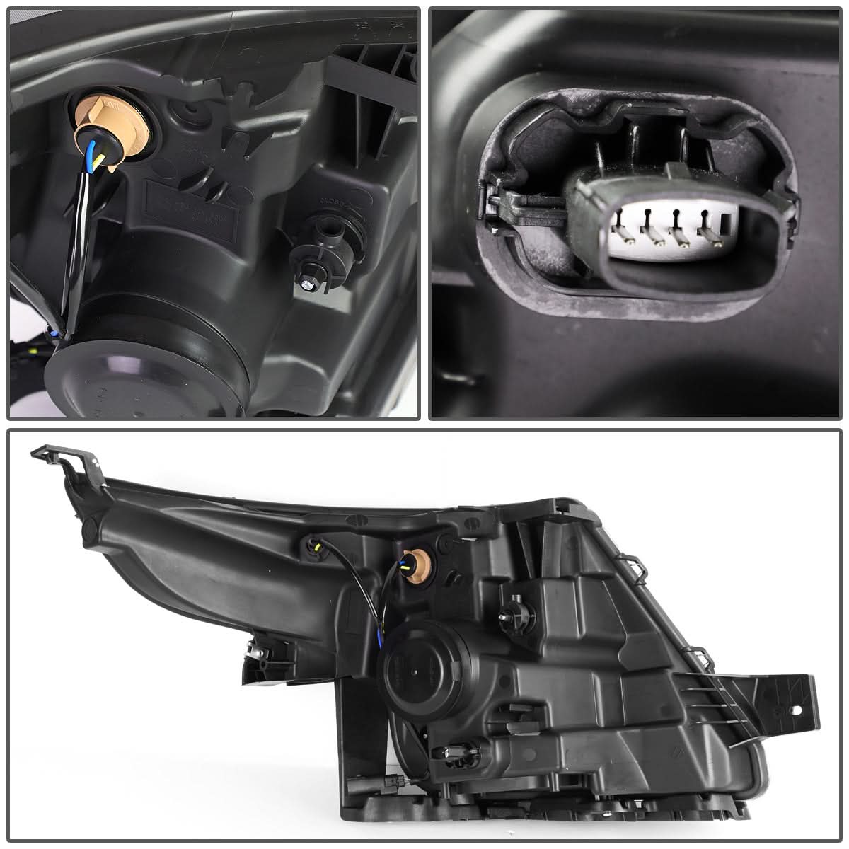 2011-2015 Ford Explorer OE Style Left Headlight - Black Housing