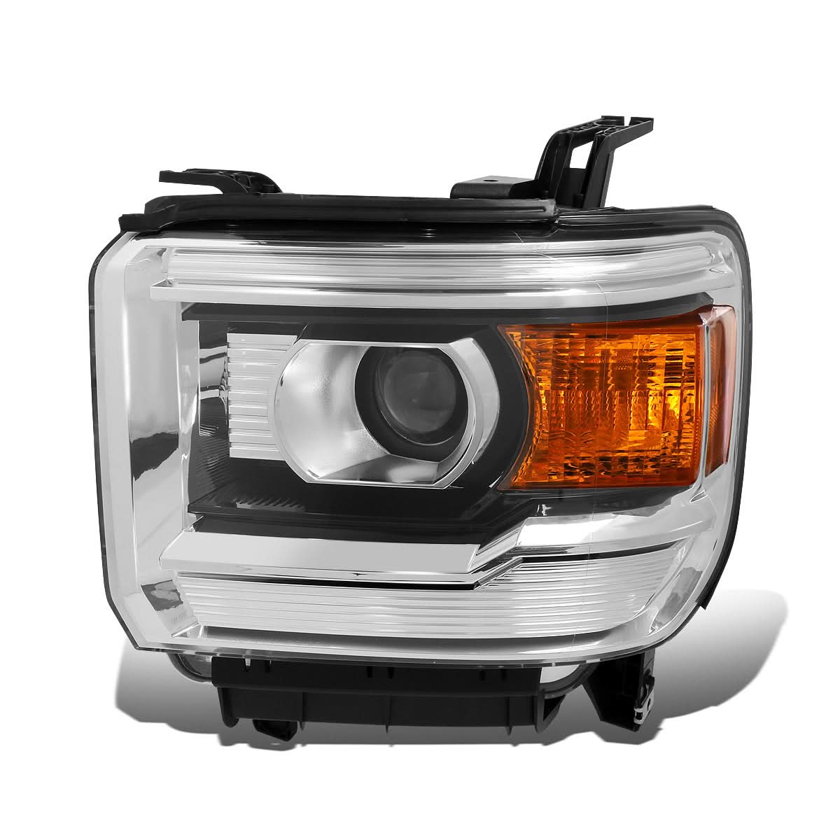 14-18 GMC Sierra 1500 / 15-19 2500HD 3500HD OE Style Headlights Black