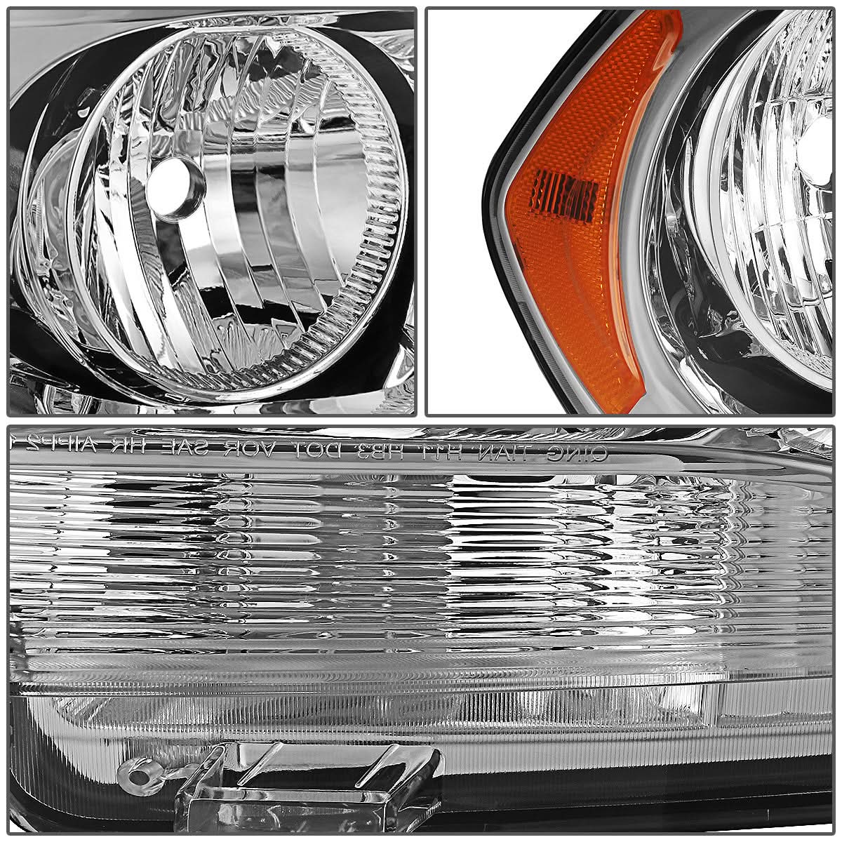 11-13 Dodge Durango OE Style Halogen Headlight - Chrome Housing Right
