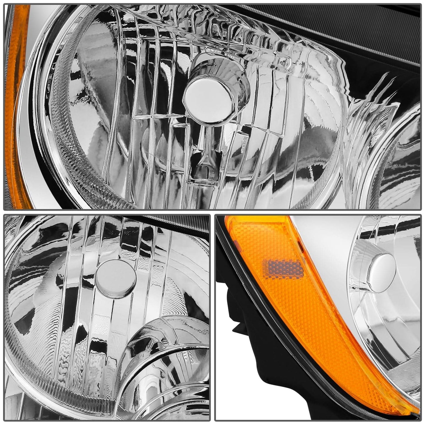 2011-2013 Jeep Grand Cherokee OE Style Right Headlight - Chrome Housing