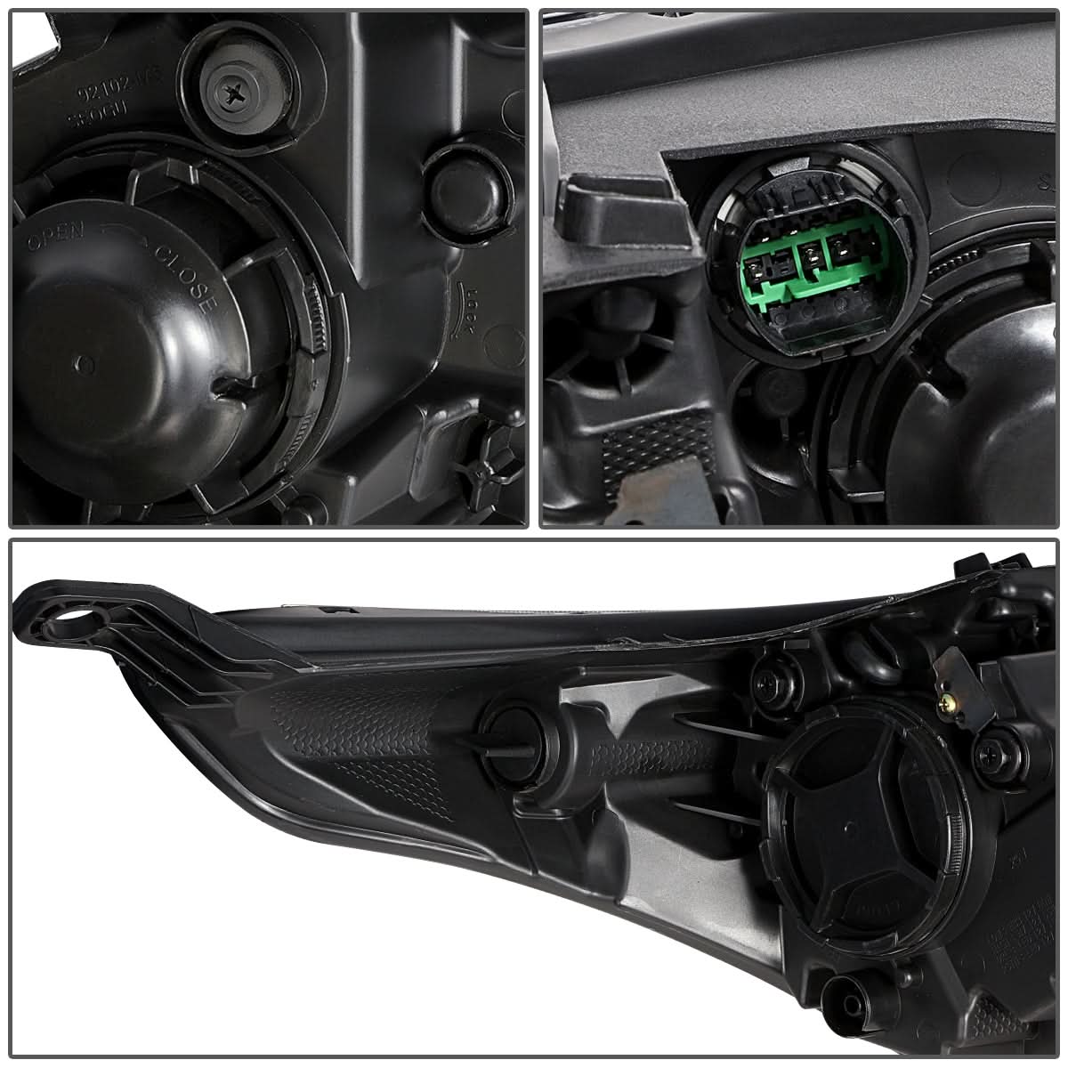 2019-2021 Kia Forte OE Style Left Headlight - Black