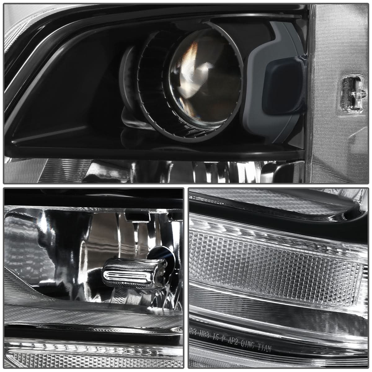 2019-2021 Hyundai Santa Fe OE Style Left Headlight - Black