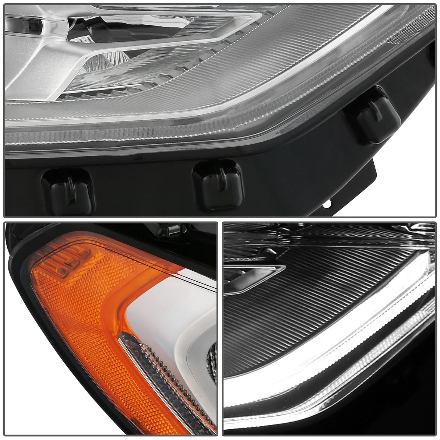 2017-2019 Ford Fusion OE Style Halogen Headlight with LED DRL - Right