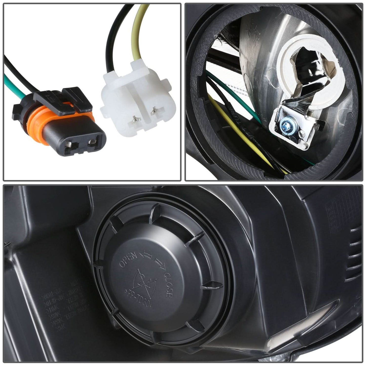 2012-2016 Chevrolet Sonic OE Style Headlights - Black Bezel Left Side
