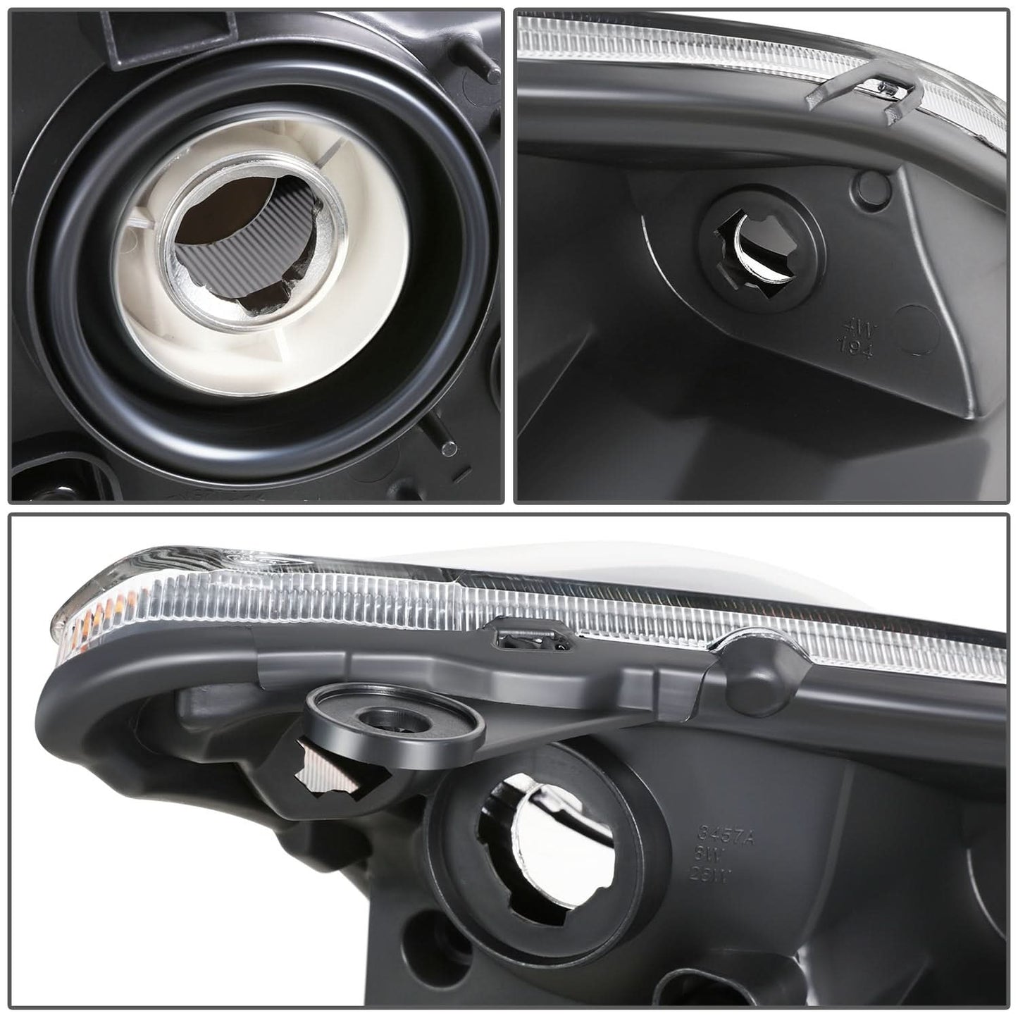 07-09 Nissan Sentra OE Style Left Side Black Headlight