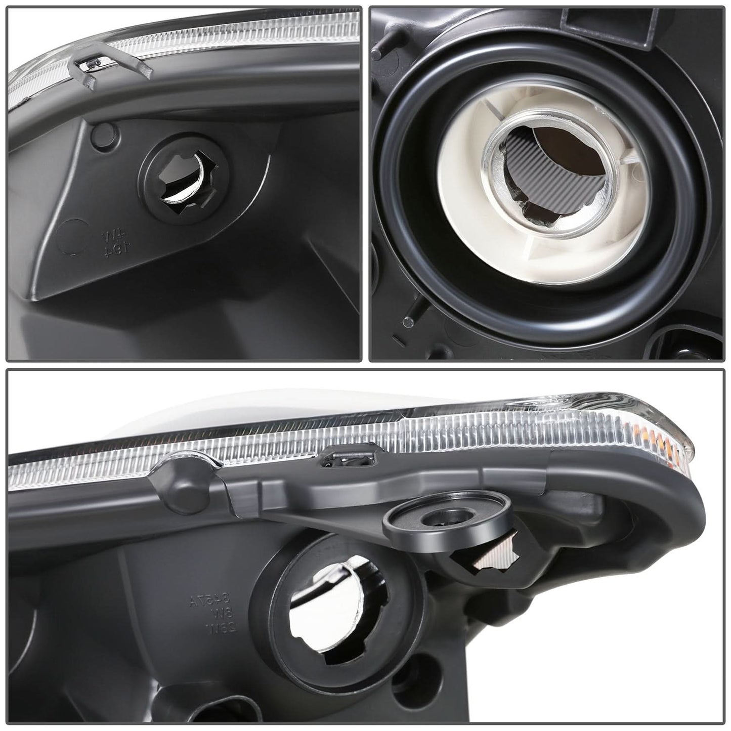 07-09 Nissan Sentra OE Style Right Side Black Headlight