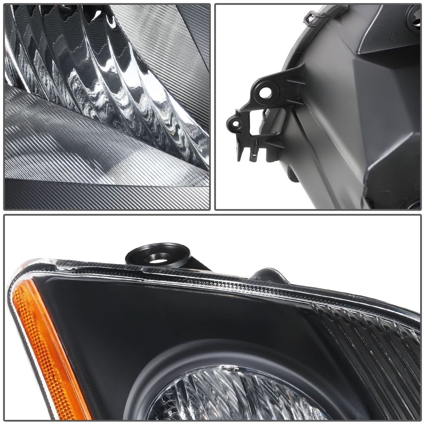 07-09 Nissan Sentra OE Style Right Side Black Headlight