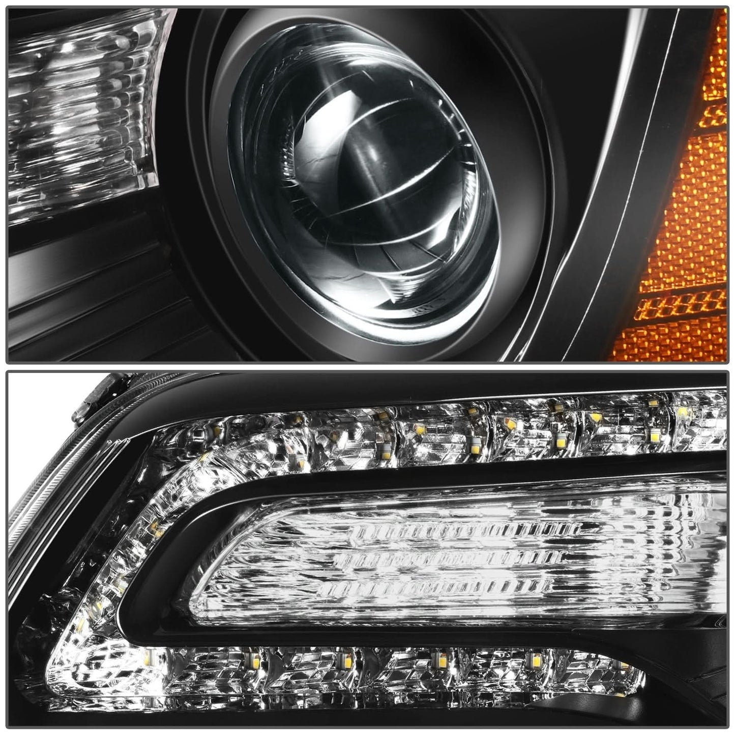 2011-2014 Chrysler 300C OE Style Left Side Headlight - Black