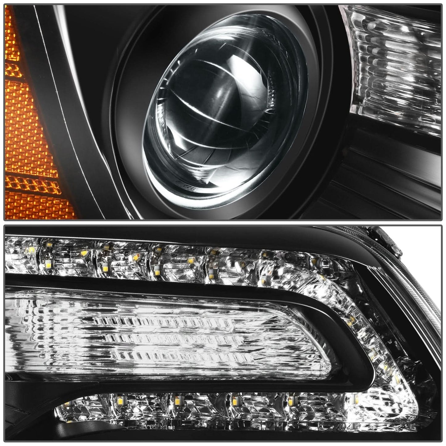 2011-2014 Chrysler 300C OE Style Right Side Headlight - Black