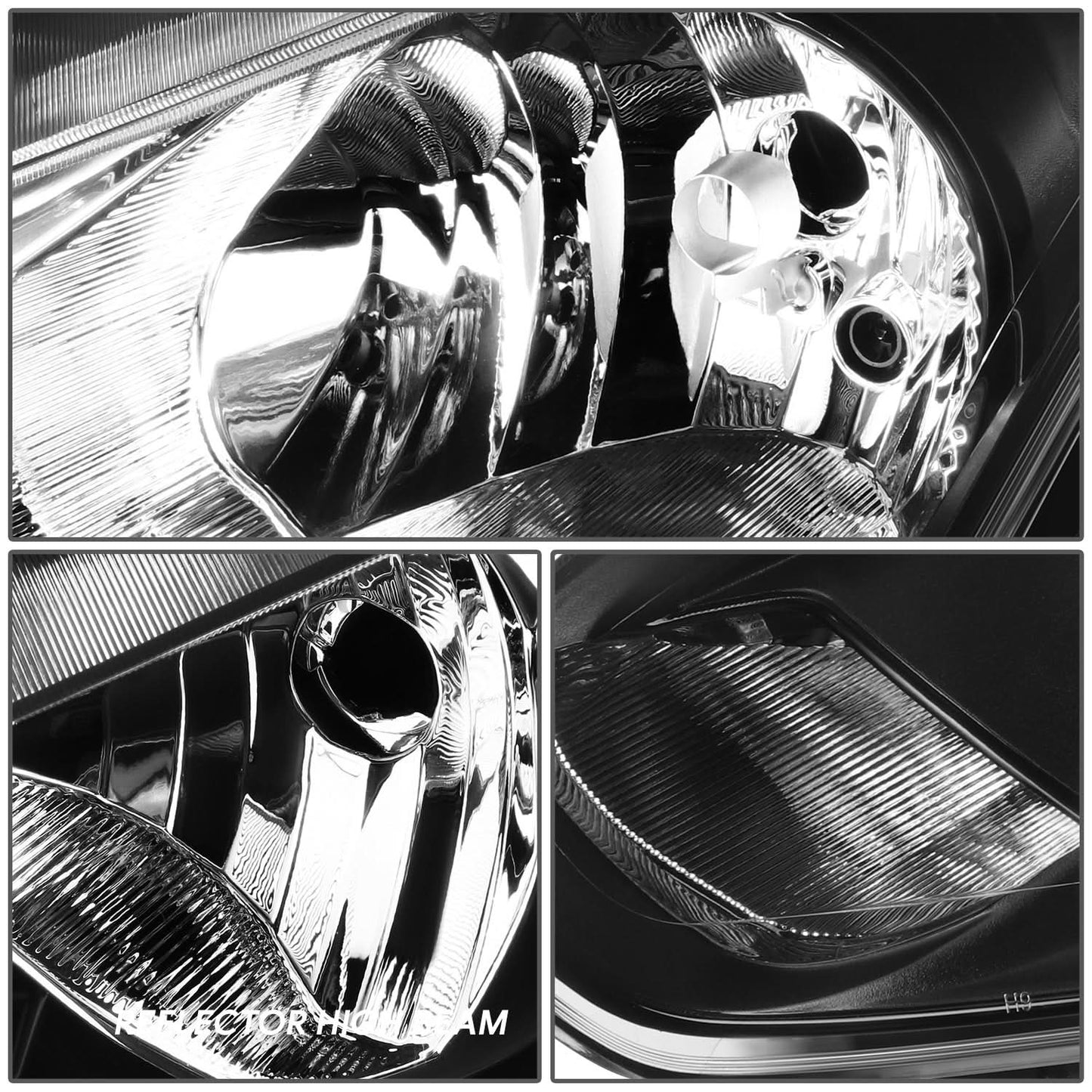 14-18 Ford Transit Connect OE Style Headlights Black Housing Left