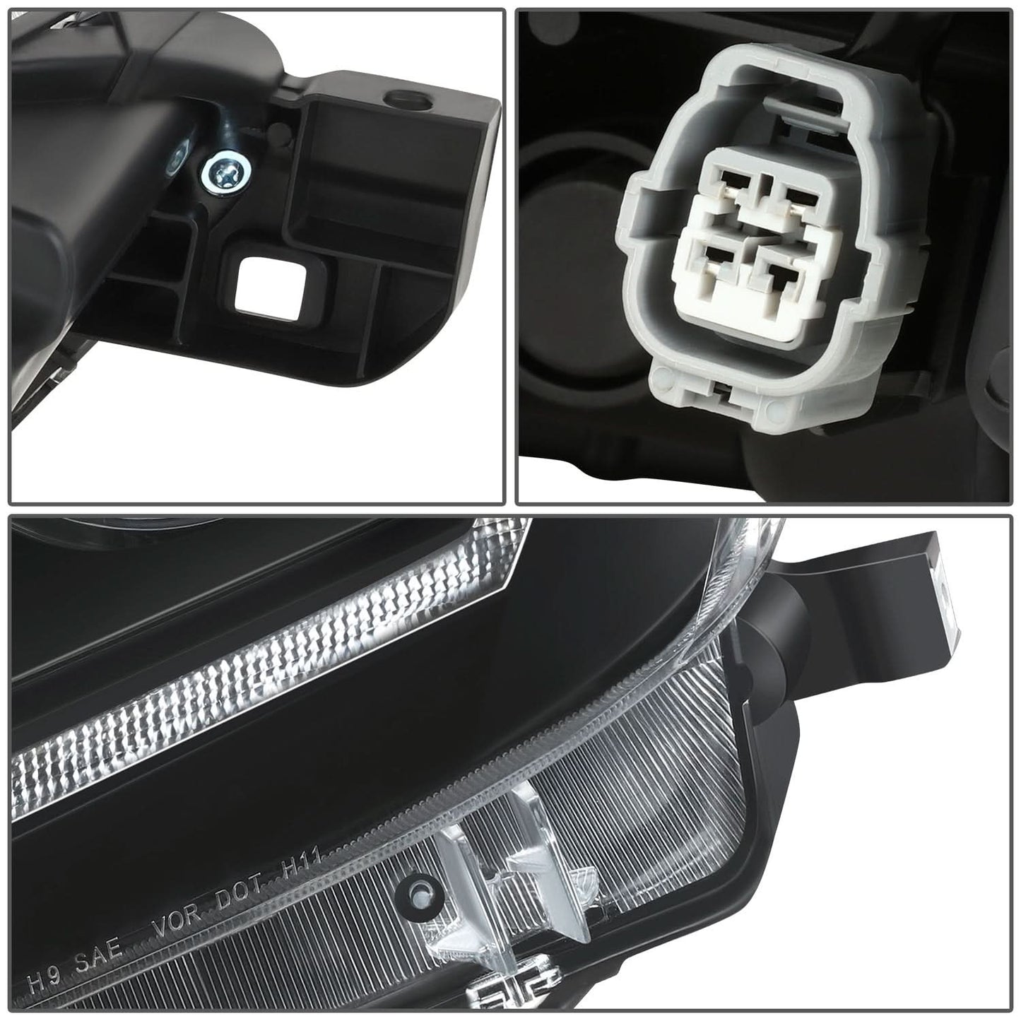 2016-2023 Toyota Tacoma OE Style LED DRL Headlights - Black Housing