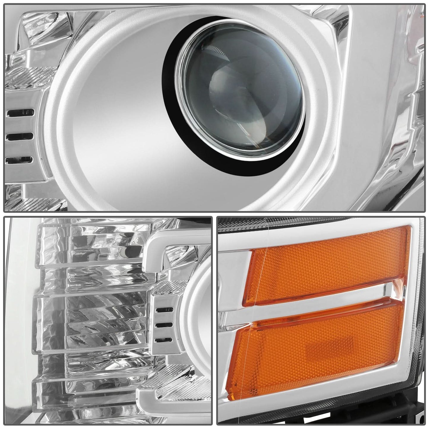 2009-2012 Ford Flex OE Style HID Headlights - Chrome Housing Left