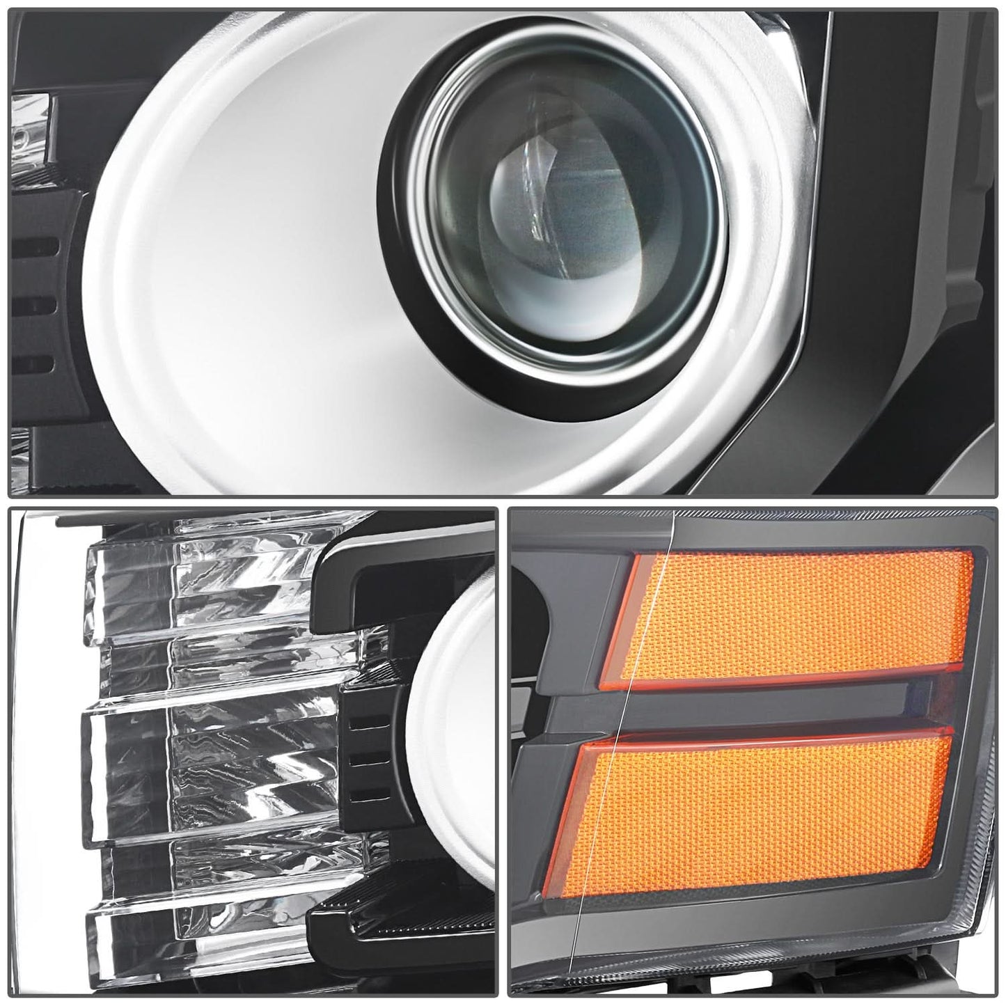 09-12 Ford Flex OE Style HID Headlights - Black Housing Left Side